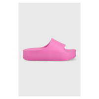 Pantofle Steve Madden Astro dámské, růžová barva, na platformě, SM11002395