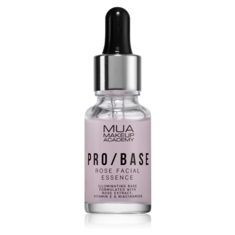 MUA Makeup Academy PRO/BASE Rose rozjasňující podkladová báze pod make-up s výtažkem ze šípkové 
