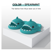 Vtipné papuče letné unisex gumáče žralok
