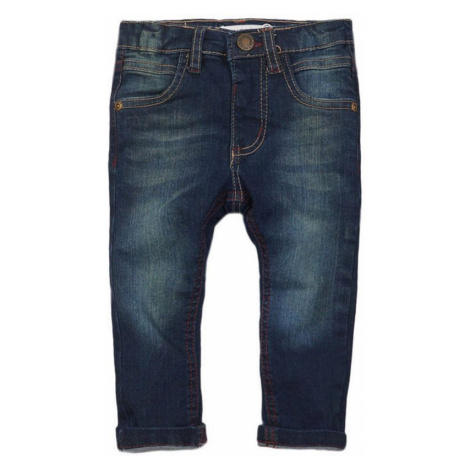 Kalhoty chlapecké džínové s elastenem a barevným prošíváním, Minoti, ALLSTAR 9, tmavě modrá - | 