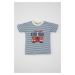 DEFACTO Baby Boy Crew Neck Vehicle Printed Short Sleeve T-Shirt