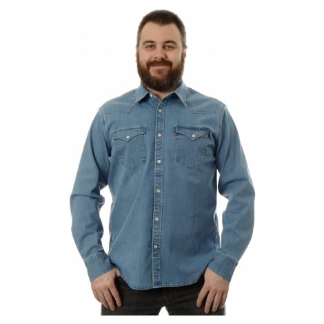 Košile Levi´s® Barstow Western pánská modrá