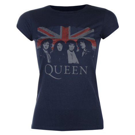 Tričko metal dámské Queen - Vintage Union Jack - ROCK OFF - QUTS12LN