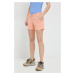 Kraťasy Columbia Saturday Trail Dámské, oranžová barva, hladké, medium waist, 1533781