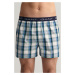 SPODNÍ PRÁDLO GANT CHECK AND STRIPE BOXER SHORTS 2-P modrá