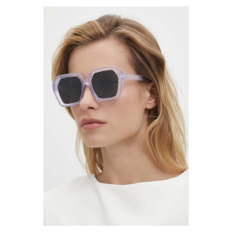 Sluneční brýle Answear Lab dámské, bílá barva