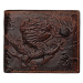 Originální kožená peněženka se vzorem draka