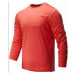 Pánské funkční triko s dlouhým rukávem MT93182 červeno-oranžová - New Balance