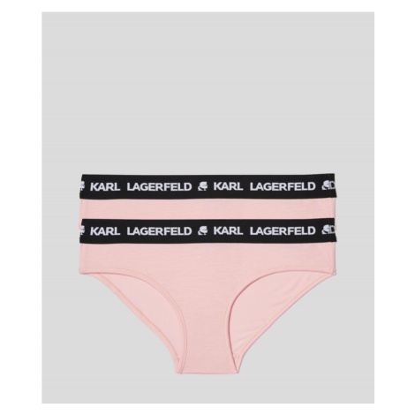 Spodní prádlo karl lagerfeld logo hipsters set růžová
