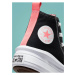 Černé dětské kotníkové tenisky na platformě Converse Chuck Taylor All Star