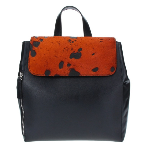 ELEGA <![CDATA[Dámský batoh/crossbody Shirah černé saf./tendr/oranžová chlup]]>