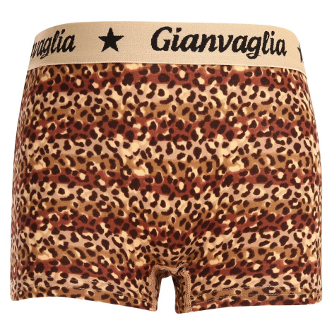 Dívčí kalhotky s nohavičkou boxerky Gianvaglia hnědé (813)