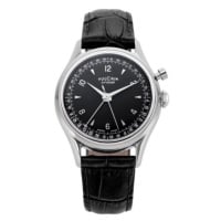 Vulcain Cricket Tradition 36 mm - Black - Black Alligator