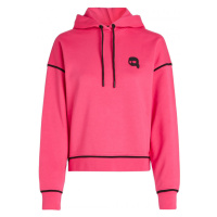 Mikina karl lagerfeld ikonik 2.0 hoodie růžová