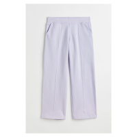 H & M - Rovné kalhoty jogger - fialová