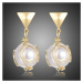 Victoria Filippi Náušnice s perlou Marghesi E0409 Zlatá