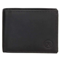 Hide & Stitches Černá pánská kožená peněženka 