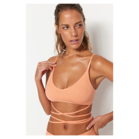 Trendyol Salmon Seamless/Seamless Binding Capless Bralette Bra