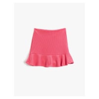 Koton Frilled Mini Skirt with Elastic Waist