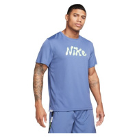 Nike DRI-FIT S72 MILER Pánské tričko, světle modrá, velikost
