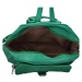 Stylový dámský koženkový batůžek Medard, zelená