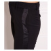 Dámské společenské kalhoty s lampasy - černá