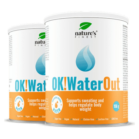 OK!WaterOut Dvojitý balíček | Redukujte retenci vody | Zjemněte a pročistěte | Zpevnění pokožky 