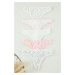 Trendyol Multi-Colored 5-Pack Cotton Ribbed Thong Knitted Panties