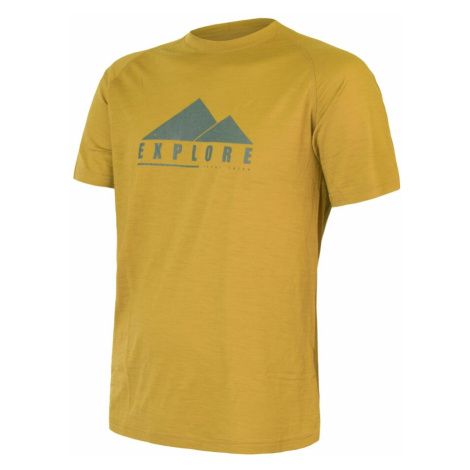 Pánské tričko Sensor Merino Air PT Explore mustard