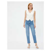 Koton High Waist Jeans Mírně úzké nohy - Eve Jeans