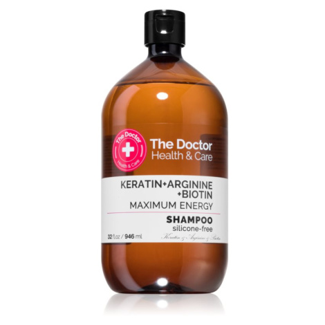 The Doctor Keratin + Arginine + Biotin Maximum Energy keratinový šampon pro posílení a lesk vlas