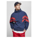 Crinkle Panel Track Jacket - darkblue/cityred