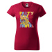 DOBRÝ TRIKO Dámské tričko s potiskem Party animal Barva: Citrónová