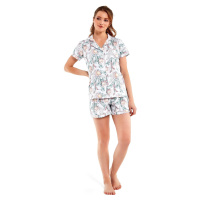 Pyjamas Cornette 346/264 Bianca kr/r S-2XL ecru