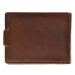 SEGALI Pánská kožená peněženka 23491 - hnědá