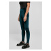 Ladies High Waist Velvet Leggings - teal