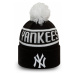 New Era BLB BOBBLE KNIT NEW YORK YANKEES Pánská klubová zimní čepice, černá, velikost