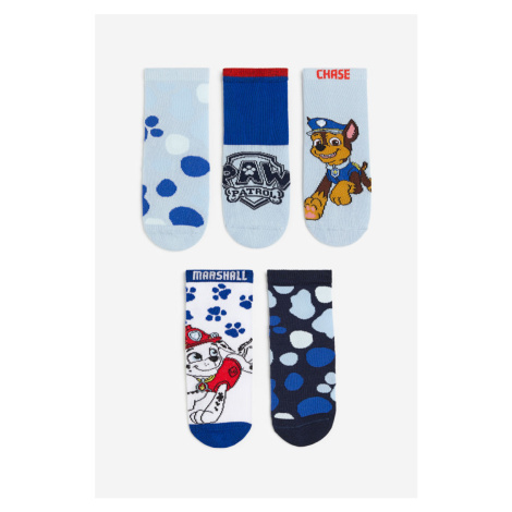 H & M - 5 párů protiskluzových ponožek - modrá H&M