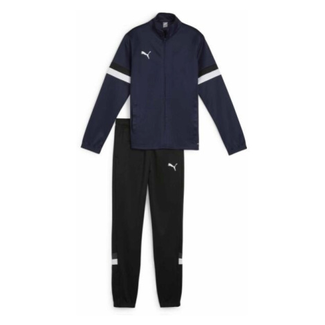Puma TEAMRISE TRACKSUIT JR Dětská tepláková souprava, tmavě modrá, velikost