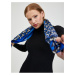 Orsay Modro-černý dámský vzorovaný šátek - Dámské