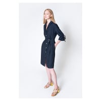 Dámské šaty Deni Cler Milano Deni_Cler_Milano_Dress_W-Dc-3478-0M-G9-58-1_Navy_Blue