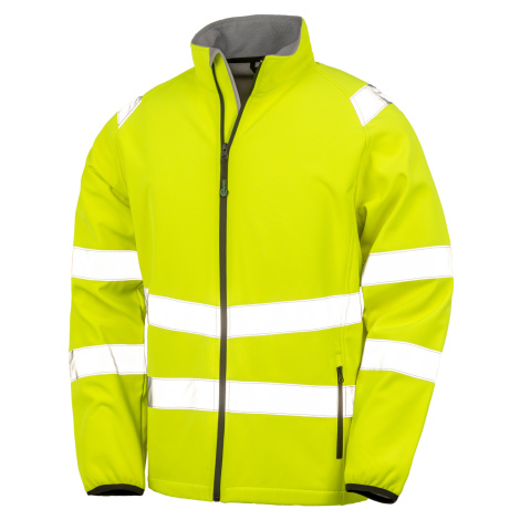 Result Unisex softshellová reflexní bunda R505X Fluorescent Yellow