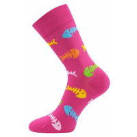 Lonka FISH Unisexové ponožky, růžová, velikost