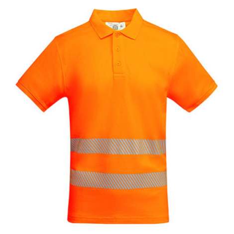 Roly Atrio Pánské reflexní polo tričko HV9318 Fluor Orange 223