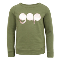 GAP LOGO CREW Dívčí mikina, khaki, velikost