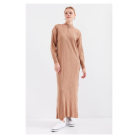 Bigdart 15839 Full-length Knitwear Dress - Tan