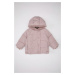 DEFACTO Baby Girl Windproof Water Repellent Hooded Faux Für Lined Coat