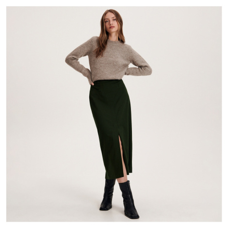 Zelené pouzdrové sukně