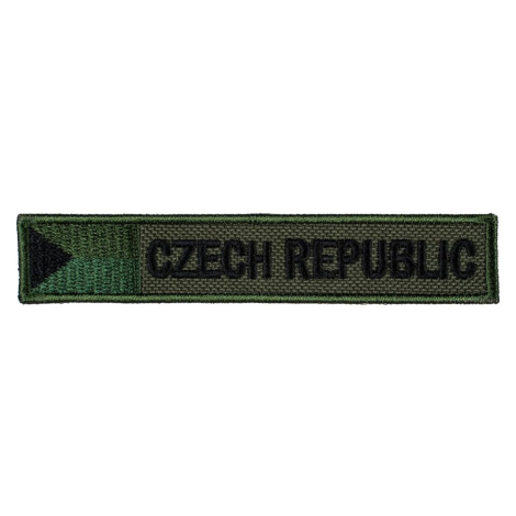 NAVYS nášivka CZECH REPUBLIC S VLAJKOU - ZELENÁ