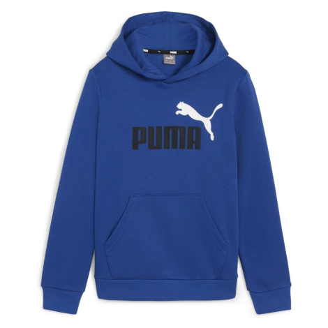 Puma ESS+ 2 COL BIG LOGO HOODIE FL B Modrá